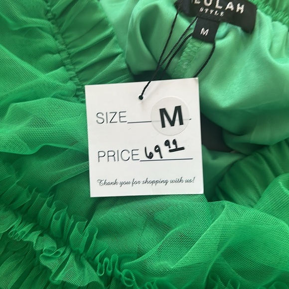 🍒SOLD🍒•green ruffle tule skirt• - Picture 5 of 5